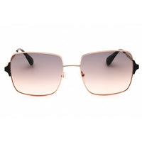 Max & Co MO0072 33B Women's Gold/Black Metal Full Rim Rectangular Shape Sunglasses ,