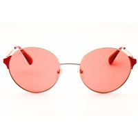 Max & Co MO0073 28S Women's Shiny Rose Gold Metal Full Rim Round Sunglasses, 54 mm ,