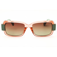 Max & Co MO0074 74F Women's Pink/Green Injected Propionate Rectangular Sunglasses ,