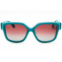 Max & Co MO0075 98P Women's Dark Green/Blue Acetate Full Rim Rectangular Sunglasses ,