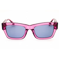 Max & Co MO0081 72V Women's Shiny Pink Acetate Full Rim Rectangular Shape Sunglasses ,