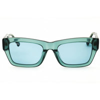 Max & Co MO0081 96N Women's Shiny Dark Green Acetate Full Rim Rectangular Sunglasses ,