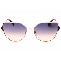 Max & Co MO0082 33W Women's Gold/Red Metal Full Rim Frame Cat Eye Shape Sunglasses ,