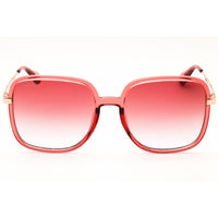Max & Co MO0083 66S Women's Shiny Red Injected Propionate Rectangular Sunglasses ,