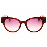Max & Co MO0085 52Z Women's Dark Havana Injected Propionate Full Rim Round Sunglasses ,