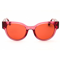Max & Co MO0085 66S Women's Shiny Red Injected Propionate Full Rim Round Sunglasses ,