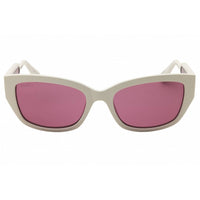 Max & Co MO0086 21Y Women's White Injected Propionate Full Rim Rectangular Sunglasses ,
