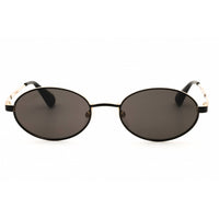 Max & Co MO0093 01A Women's Shiny Black Metal Full Rim Frame Oval Shape Sunglasses ,