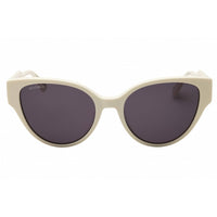 Max & Co MO0095 21A Women's White Acetate Full Rim Frame Cat Eye Shape Sunglasses ,