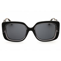 Max & Co MO0096 01A Women's Shiny Black Injected Propionate Oversized Sunglasses ,