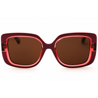 Max & Co MO0096 74E Women's Pink/Clear Injected Propionate Oversized Sunglasses ,