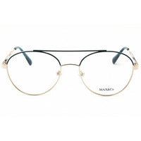 Max & Co MO5005 016 Women's Shiny Palladium Metal Full Rim Round Shape Eyeglasses ,