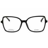Max & Co MO5009 001 Women's Shiny Black Injected Propionate Rectangular Eyeglasses ,