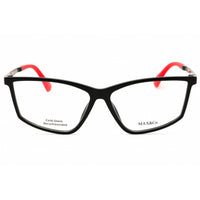 Max & Co MO5013 001 Women's Shiny Black Injected Propionate Rectangular Eyeglasses ,
