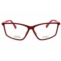 Max & Co MO5013 066 Women's Shiny Red Injected Propionate Rectangular Eyeglasses ,