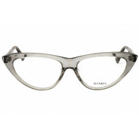 Max & Co MO5015 020 Women's Grey/Clear Acetate Full Rim Cat Eye Shape Eyeglasses ,
