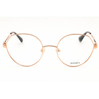 Max & Co MO5017 033 Women's Pink Gold Metal Full Rim Frame Round Shape Eyeglasses ,