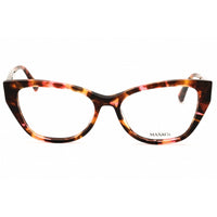 Max & Co MO5028 055 Women's Coloured Havana Acetate Full Rim Cat Eye Eyeglasses ,