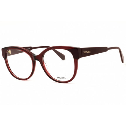 Max & Co MO5045 066 Women's Round Shape Eyeglasses - Shiny Red Acetate Full Rim Frame ,