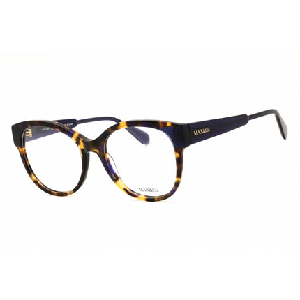 Max & Co MO5045 56A Women's Round Shape Eyeglasses - Havana/Blue Acetate Frame ,