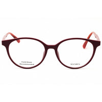 Max & Co MO5053 066 Women's Round Eyeglasses - Shiny Red Injected Propionate Frame ,