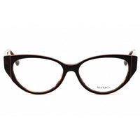 Max & Co MO5058 056 Women's Cat Eye Shape Eyeglasses - Havana/Gold Acetate Frame ,