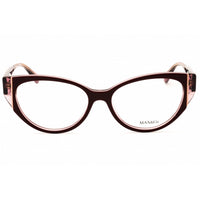 Max & Co MO5058 071 Women's Cat Eye Shape Eyeglasses - Bordeaux/Pink Acetate Frame ,