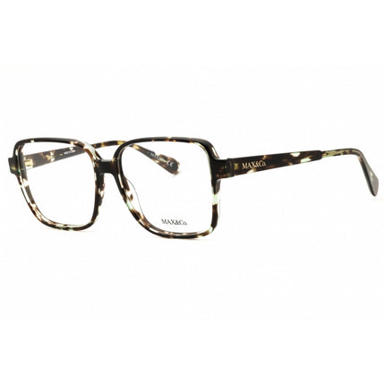 Max & Co MO5060 055 Women's Rectangular Eyeglasses - Coloured Havana Acetate Frame ,