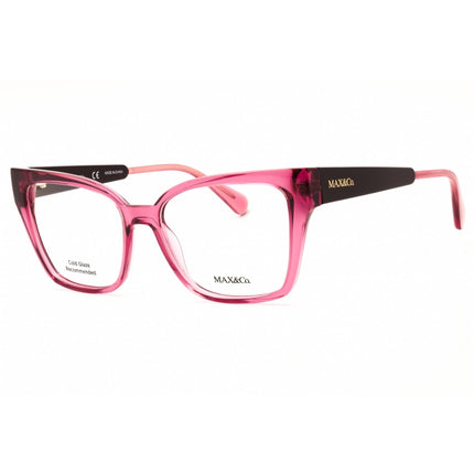 Max & Co MO5070 072 Women's Cat Eye Eyeglasses - Shiny Pink Injected Propionate Frame ,