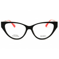 Max & Co MO5071 001 Women's Cat Eye Eyeglasses - Shiny Black Injected Propionate Frame ,