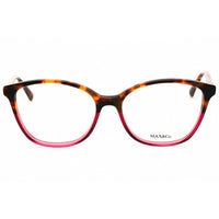 Max & Co MO5077 056 Unisex Rectangular Shape Eyeglasses - Havana/Pink Acetate Frame ,