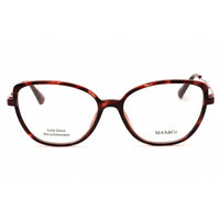 Max & Co MO5079 056 Women's Cat Eye Eyeglasses in Havana/Black Injected Propionate ,