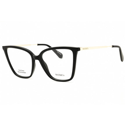 Max & Co MO5081 001 Women's Cat Eye Eyeglasses - Shiny Black Injected Propionate Frame ,