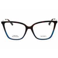 Max & Co MO5081 056 Women's Cat Eye Eyeglasses in Havana/Blue/Gold Injected Propionate ,