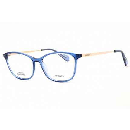Max & Co MO5083 090 Women's Oval Eyeglasses - Shiny Blue Injected Propionate Frame ,