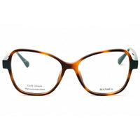 Max & Co MO5084 056 Women's Cat Eye Eyeglasses in Havana/Green Injected Propionate ,