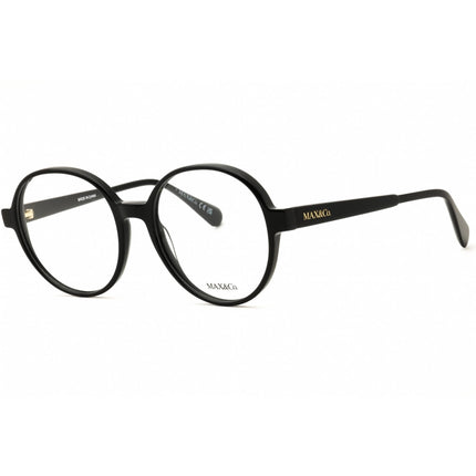 Max & Co MO5108 001 Women's Round Shape Eyeglasses - Black Acetate Full Rim Frame ,