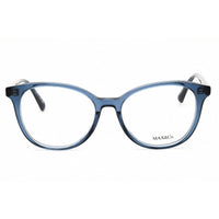 Max & Co MO5109 090 Women's Round Shape Eyeglasses - Shiny Blue Acetate Full Rim Frame ,