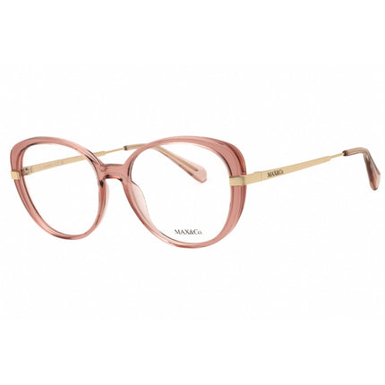 Max & Co MO5112 072 Women's Oval Eyeglasses - Shiny Pink Injected Propionate Frame ,