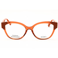 Max & Co MO5117 042 Women's Cat Eye Eyeglasses in Shiny Orange Injected Propionate ,