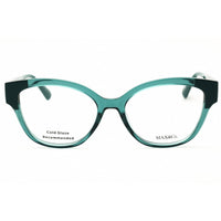 Max & Co MO5117 096 Women's Cat Eye Eyeglasses in Shiny Dark Green Injected Propionate ,