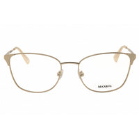 Max & Co MO5118 032 Women's Rectangular Shape Eyeglasses - Pale Gold Metal Frame ,