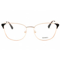 Max & Co MO5118 033 Women's Rectangular Shape Eyeglasses - Rose Gold/Black Metal Frame ,