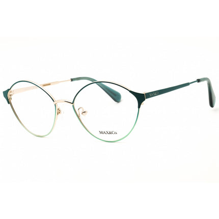 Max & Co MO5119 098 Women's Oval Shape Eyeglasses - Dark Green/Gold Metal Frame ,