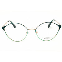 Max & Co MO5119 098 Women's Oval Shape Eyeglasses - Dark Green/Gold Metal Frame ,