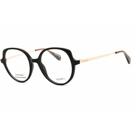 Max & Co MO5121 001 Women's Round Shape Eyeglasses - Black Injected Propionate Frame ,