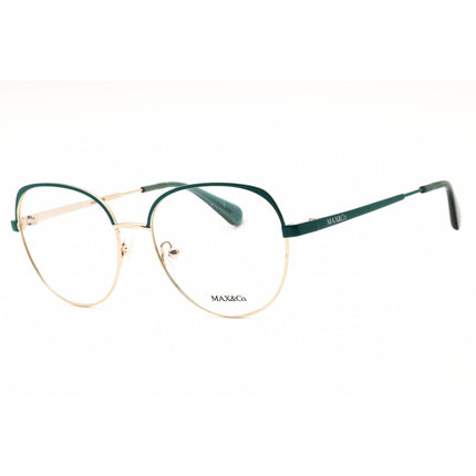 Max & Co MO5123 032 Women's Round Shape Eyeglasses - Pale Gold Metal Full Rim Frame ,