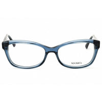 Max & Co MO5127 090 Women's Cat Eye Shape Eyeglasses - Shiny Blue Acetate Frame ,