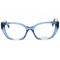 Max & Co MO5129 090 Women's Cat Eye Shape Eyeglasses - Shiny Blue Acetate Frame ,