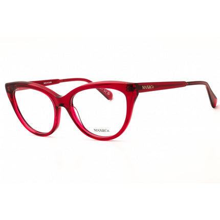 Max & Co MO5131 075 Women's Cat Eye Shape Eyeglasses - Shiny Fuchsia Acetate Frame ,
